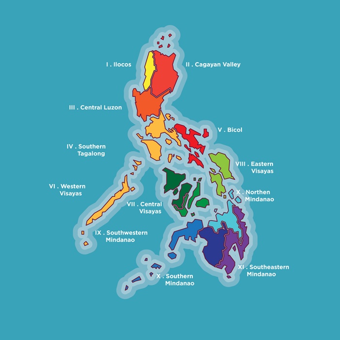 map of the philippines regions